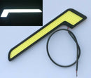 2x White Car LED Daytime Running Light DRL COB Strip Fog Lamp Super Bright 12V