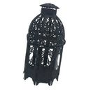 European Metal Moroccan Candle Holder Votive Candlestick Home Decor Black