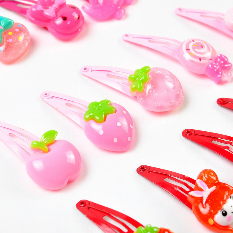 20 Kids Baby Girl Children Toddler Flowers Hair Clip Accessories Hairpin Xmas