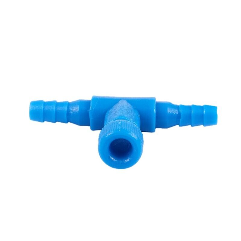 10 Pieces Plastic Aquarium Fish Tank 2 Way Air Pump Control Valves, Blue