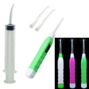 Tonsil & Ear Stone Remover Tool w/ LED Light & 3 Adapters + Irrigation Syringe