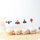 24pcs Halloween Cake Cupcake Topper Picks for Halloween Cake Table Decor JR