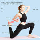 4Pcs Resistance Bands Loop Exercise Rubber Yoga Elastic Fitness Band I7V9