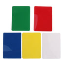 10pcs Five Colors Plastic Cut Cards, Casino Theme Party Supplies for Playing