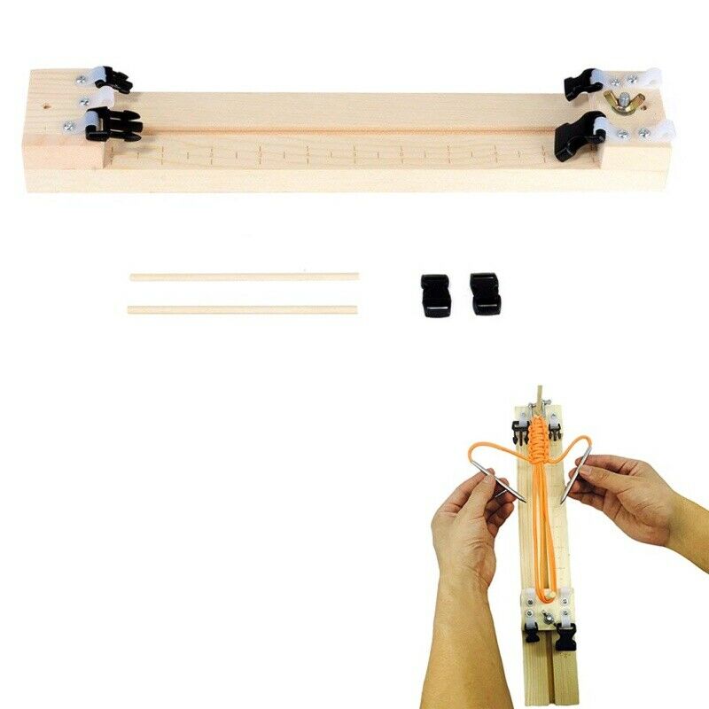 Outdoor Gadgets Outdoor Umbrella Rope Bracelet Woven Wooden Frame Paracord