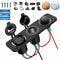 12V-24V Car Cigarette Lighter Socket + Dual USB Charger + Voltmeter Panel l-