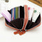 Leather Unisex Credit Card Holder Zipper Wallet Business Cards Case Purse Travel