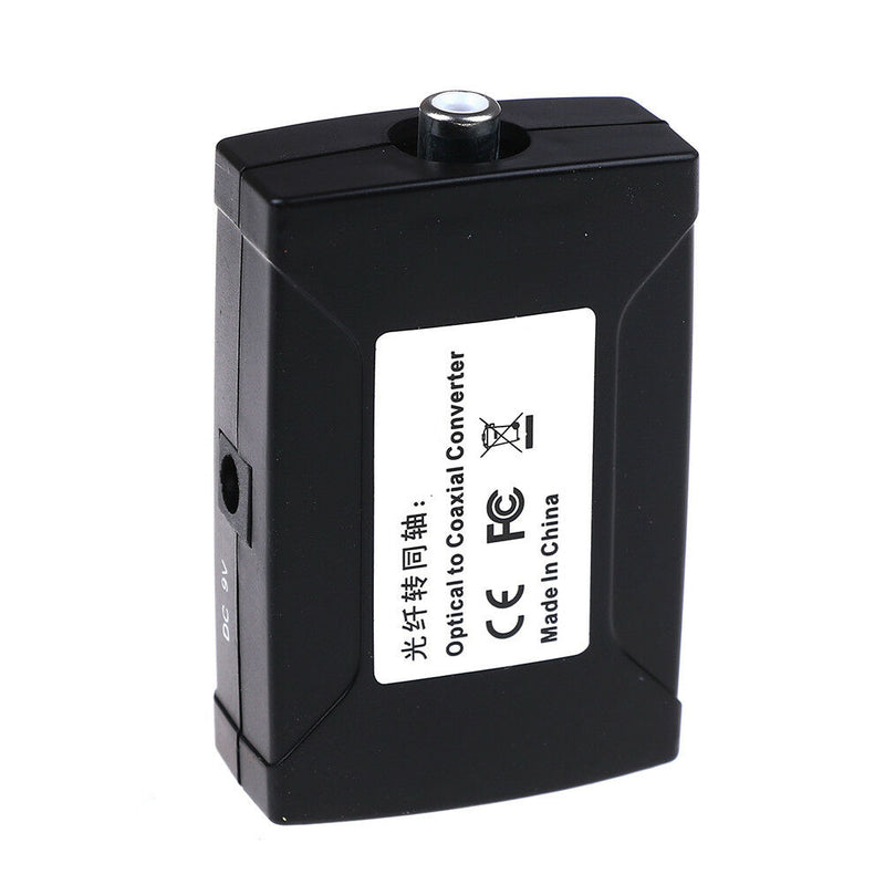 Digital optical toslink to coax coaxial RCA digital audio converter adapter 3CAU