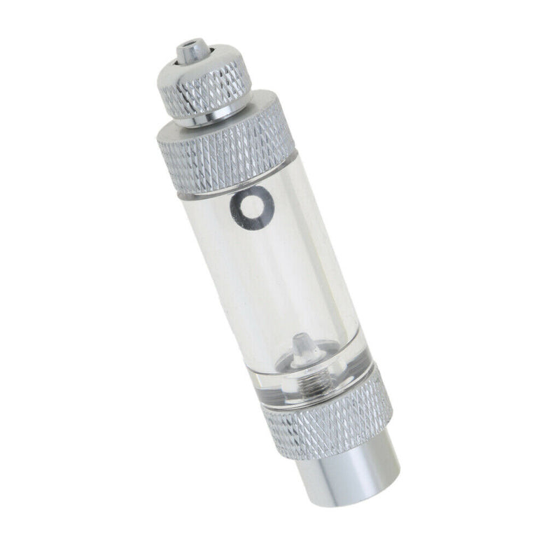 2 Pcs Aluminium Aquarium Inline CO2 Bubble Counter With Check Valve