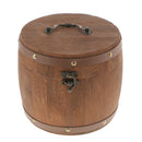 2Pcs 18x16cm Natural Wood Tea Coffee Canister for Kitchen Storage
