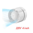 Quiet 4 inch 100 CFM Inline Duct Fan - Ventilation Exhaust Fan for Marine Boat,
