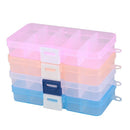 Pack of 4Pcs Plastic Jewelry Box Organizer Storage Container with Adjustabl