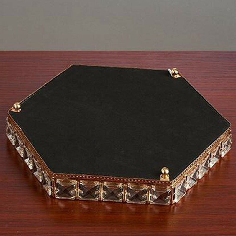 Crystal Mirrored Tray Cosmetic Vanity Jewelry Organizer Wedding Home Decor