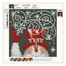 5D DIY Full Drill Diamond Painting Christmas Snowman Cross Stitch Embroider