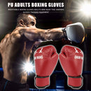 Adults Boxing Gloves PU Leather MMA Muay Thai Sanda Gloves Sports Equipment