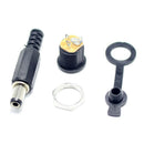 15 sets 5.5x2.1mm DC power connector male female dc socket jack + short plu H6M1