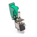 12V 20A Car Auto Cover Green LED SPST Toggle Rocker Switch Racing ON-OFF