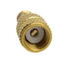 1/4" R410A Brass Refrigerant Adapter Male to 5/16" Charging Fem Hot Hose U7 R2S0
