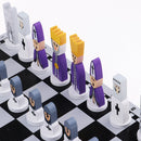 Handmade European Wooden Chess Set with 11 Inch Board and Chess Pieces