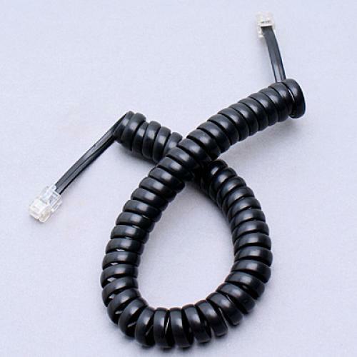 2Meters Black RJ11 4C Plug Modular Telephone Extension Phone Cord Cable Line