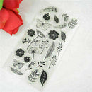 Feather Flower Silicone Clear Transparent Seal DIY Sheet Stamp Photo Album