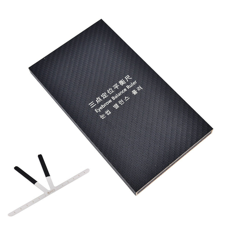 Permanent Makeup Eyebrow Tatoo Shaper Template Stencil Ruler Microblading Mol FT