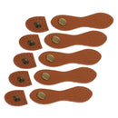 10 Sets Leather Buckles Purse Hasp Clasp Buttons for DIY Leather Bags Decor