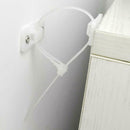 10Pcs/set Plastic Furniture Reverse Buckle for Baby Proofing Strap Tip