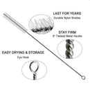1X(13.7 Inch Length Food Grade Stainless Steel Spring Loaded Beer Bottle Fi
