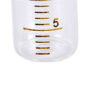 1pcs 10ml Scale lab glass vials bottles clear containers with black screw cap Kw