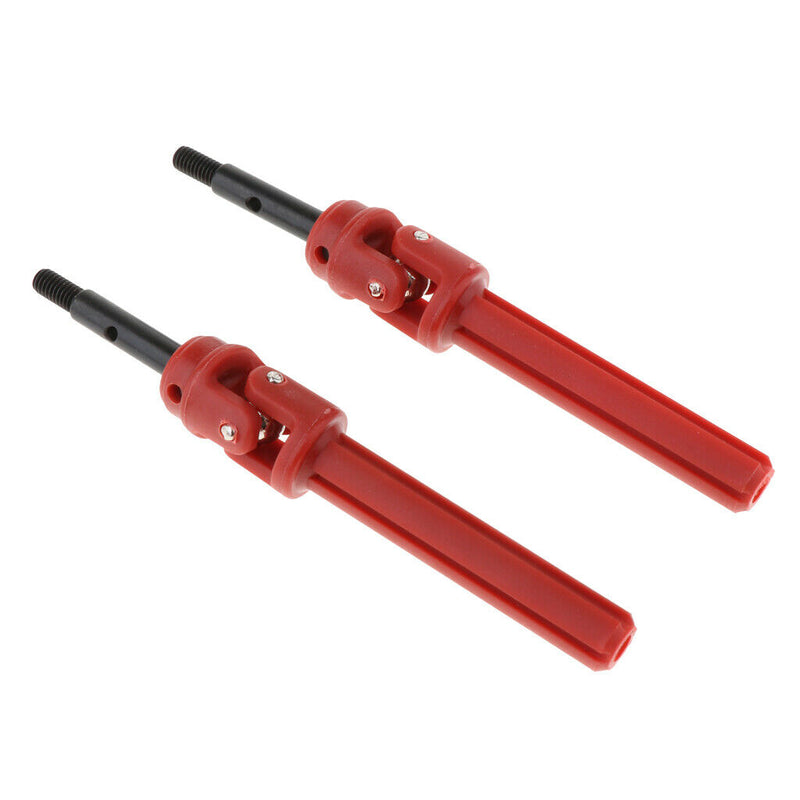 2 Pieces Red Rear Drive Shaft for 1/10 Traxxas Slash 4X4 HQ727 Remote Control