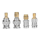 4pcs BNC to SMA Male/Female 4 Type Straight Converter Connectors Adapters