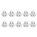10 Pieces Silverwhite 25mm Adjustable Rings Base Blank Settings Round Ring Pad