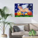 5D DIY Full Drill Diamond Painting Dreaming Pig Cross Stitch Embroidery Set