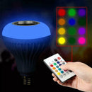 LED Bulb RGB Light Wireless Bluetooth Audio Speaker Music Dimmable Lamp Pla J7D5