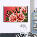 5D DIY Full Drill Diamond Painting Cross Stitch Embroidery Kit (Flower01)