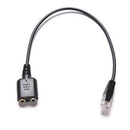 Dual 3.5mm Female To RJ9 Jack Adapter Convertor PC Headset Telephone Using OZ