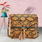 Fashion Serpentine Messenger Bag Women PU Leather Shoulder Handbag (Yellow) A#S