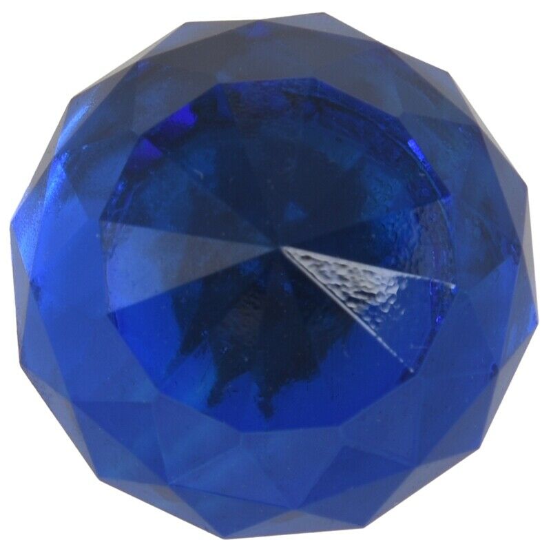 1 x 30MM Crystal Glass Round Door Knob Cabinet Drawer Wardrobe Pull Handle