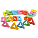 Childrens Wooden Shape Stack Sorting Board Blocks Kids Wood Puzzle Toys