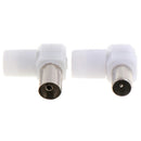 2pairs 90 Degrees Male and Female TV Plug Jack for Antennas TV RF  BX