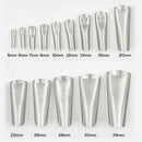 17 IN 1 Stainless Steel Silicone Caulking Nozzles Scraper Set Spatulas Filler #