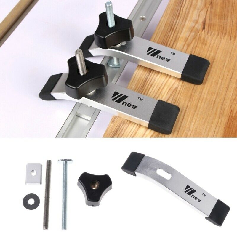 8Mm Metal Quick Acting Hold Down Clamp Set For T-Slot T-Track Diy Woodworki T3L7
