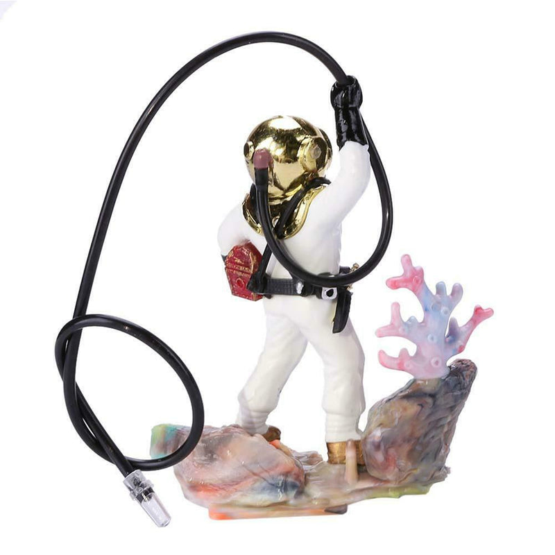 Underwater Animation Landscape Treasure Hunt Diver Pneumatic Decor (White) A