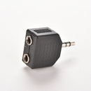 3.5mm Stereo Y Splitter Audio Adapter- 1/8" Male Plug to 2 Dual Female Jack A Gw
