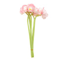 Artificial PU  Flowers Wedding Bouquet Home Decor Pink 10 Stems 32cm