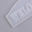1Pc DIY Crystal Epoxy Mold Uppercase English Welcome Light Box Set-up DecorSEAU