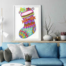 5D DIY Special Shaped Diamond Painting Socks Cross Stitch Mosaic Craft Kits