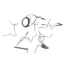 1 Set Fishing Rod Pole Guide Eye Fly Fish Mixed Stainless Steel Rings Repair Kit