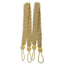 2 Rope curtain tiebacks - slender slinky rope cord drape hold backs fabric  O1H3